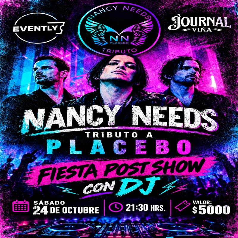 Tributo a Placebo en Journal Viña