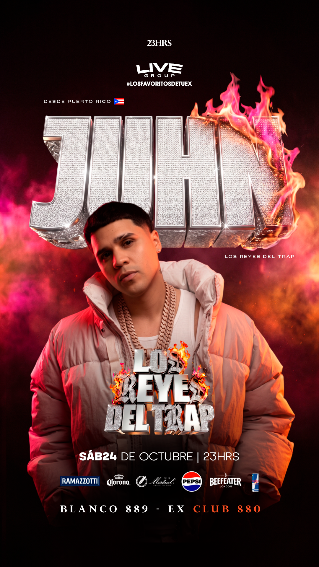 Juhn All Star en Valparaíso 🇵🇷 Ex Club 880